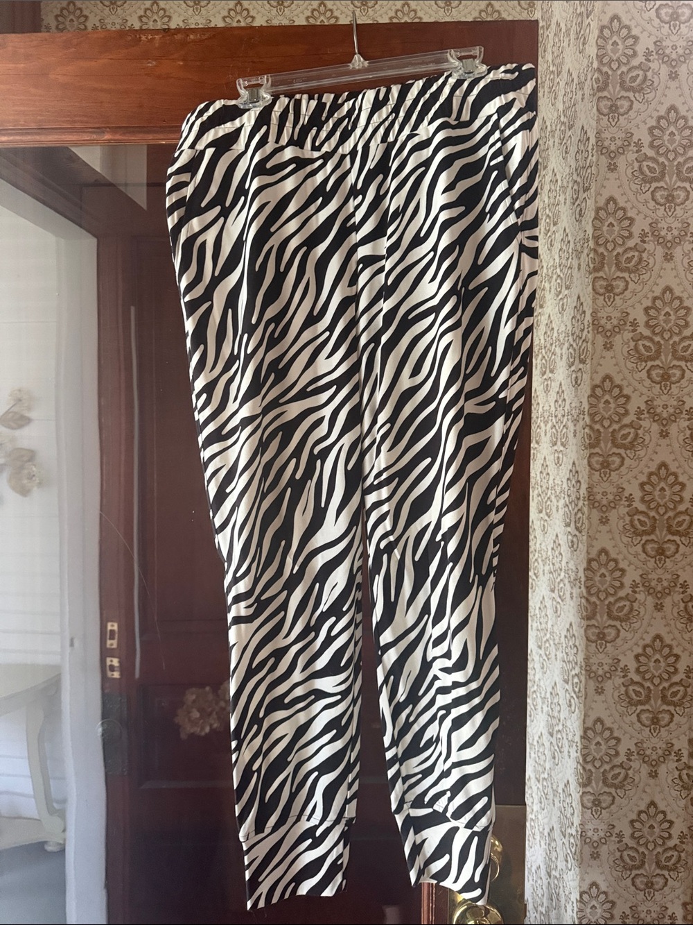 CAbi zebra print joggers